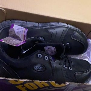 Black work shoes